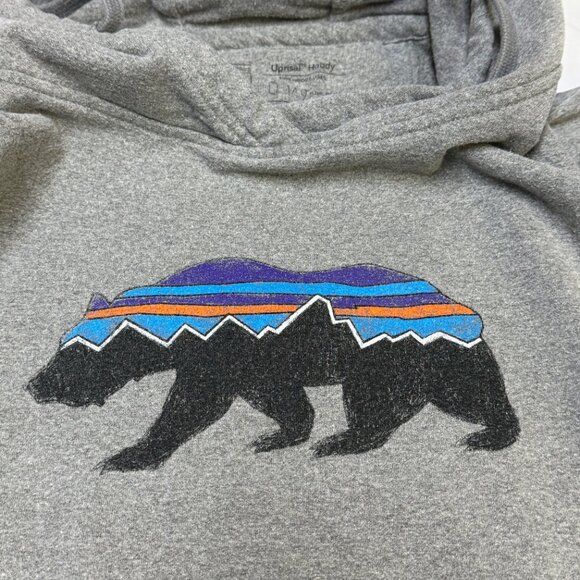 Patagonia Women’s Fitz Roy Bear Uprisal Hoody Large Gray EUC - Picture 2 of 10